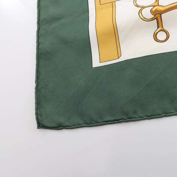 HERMES Yellow Silk Scarf - Picture 6 of 7